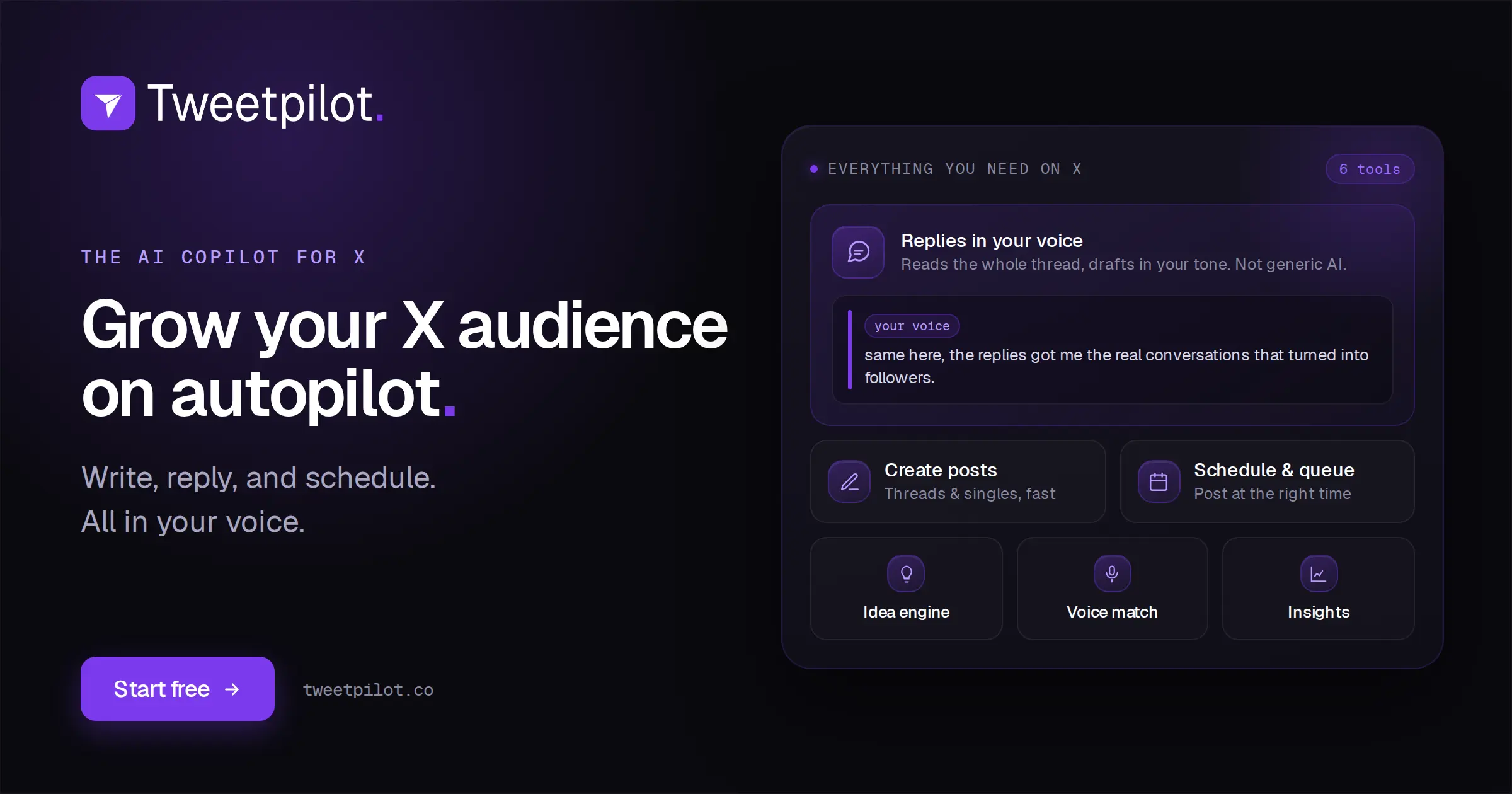 Tweetpilot · Find X Conversations Worth Joining